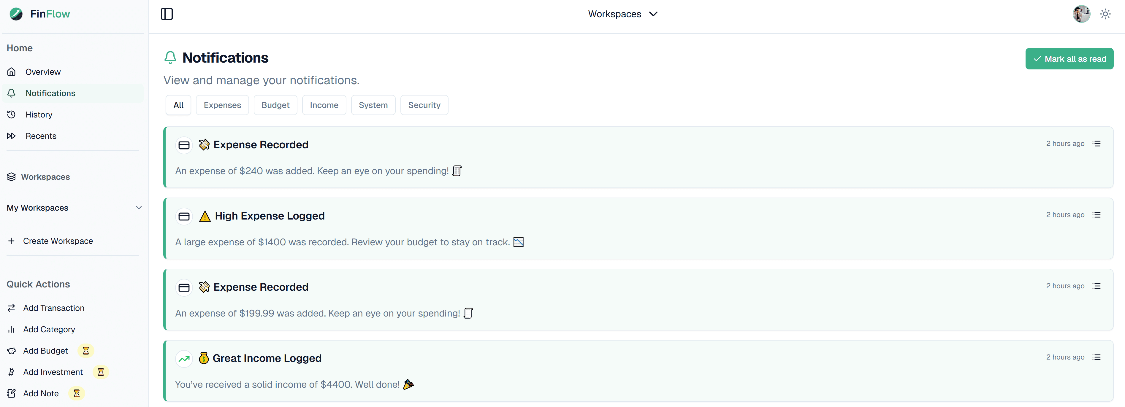 FinFlow Application thumbnail 2